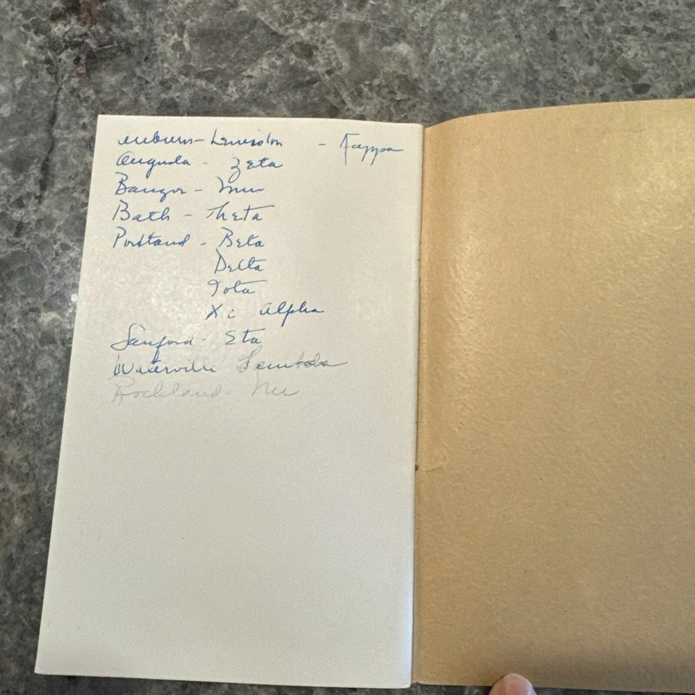 1949 Chapter Manual Beta Sigma Phi International Offices Kansas City, MO HTF